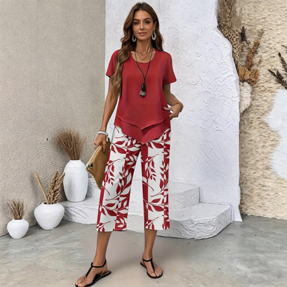 ✨✨【S-5XL】| Set Fresh Breeze din 2 piese | Set de vară multicolor, ușor și elegant
