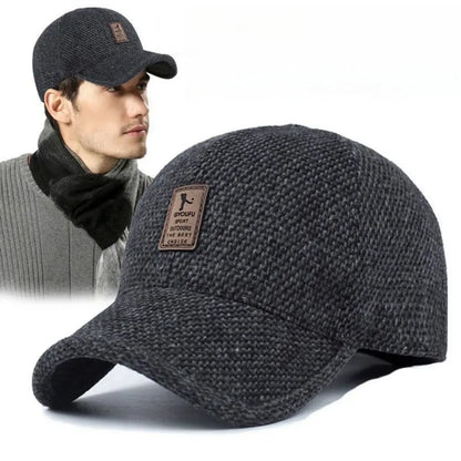🔥🧢 Șapcă călduroasă pentru bărbați cu protecție pentru urechi – confort pentru toamnă și iarnă