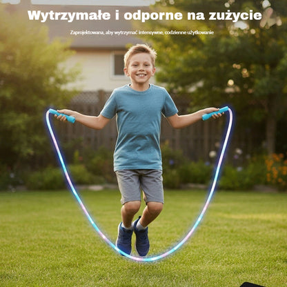 🏃【50% taniej – darmowa dostawa】🌈 Skakanka LED dla dzieci