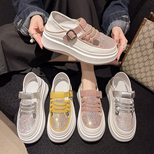 🔥【35-40】, vara 2024, pantofi casual pentru femei, cu talpă groasă, la modă