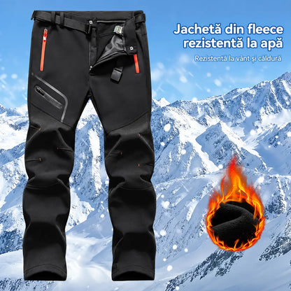 🏃‍♂️【S–5XL】Pantaloni outdoor pentru bărbați, model nou 2026, pentru toamnă și iarnă – călduroși, căptușiți cu fleece, impermeabili și rezistenți la vânt