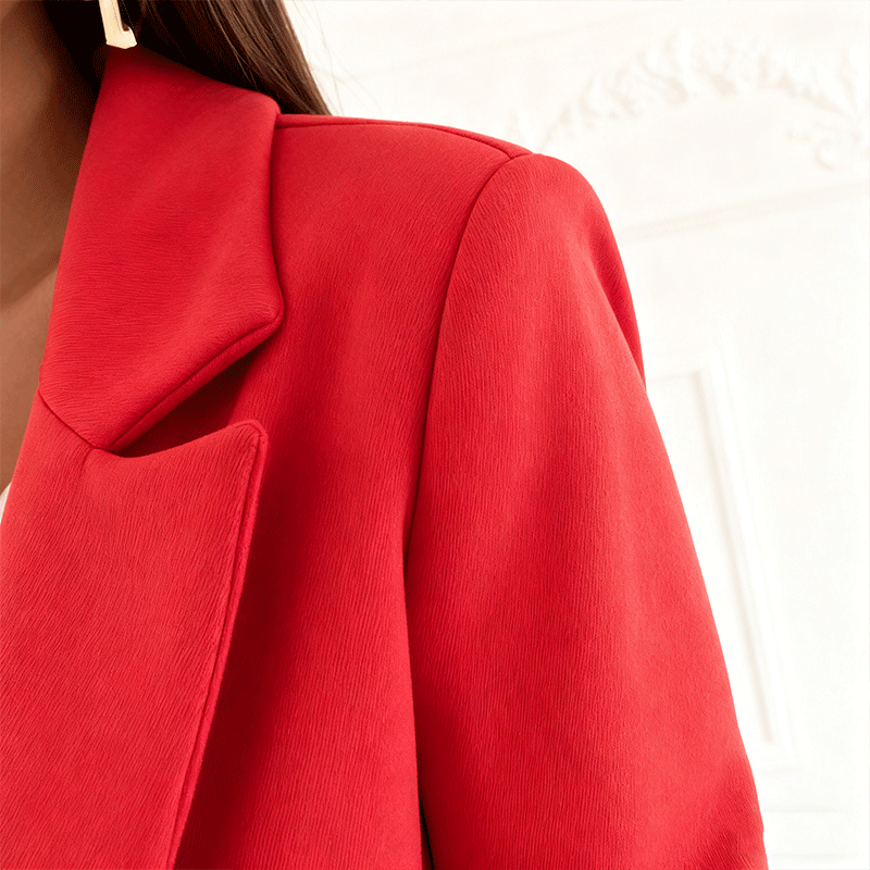 🔥🔥【Ograniczony czas z 50% rabatem】Nowy modny model damskiej jednofarbowanej kurtki przeciw wiatrowanej na jesień i zimę