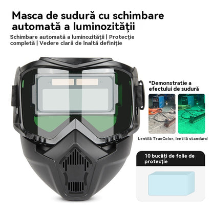 🔥【Kupte jednu, druhou dostanete zdarma】😎 Automatická svářečská kukla s ochrannou maskou, s vyměnitelnou fotocitlivou kazetou, vhodná pro svářeče 