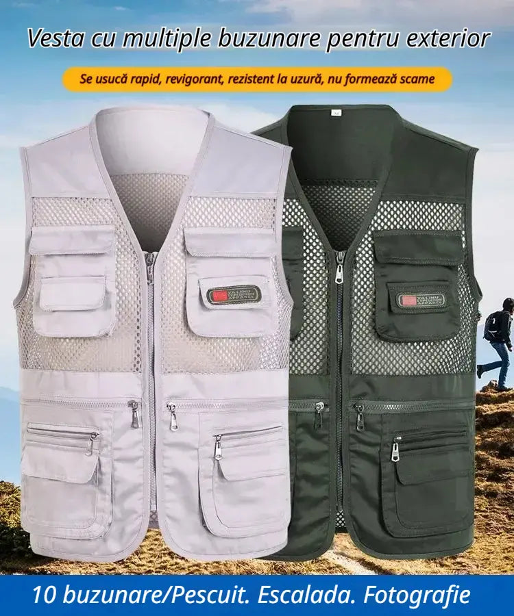 🔥Vestă funcțională casual cu mai multe buzunare【XL-4XL】