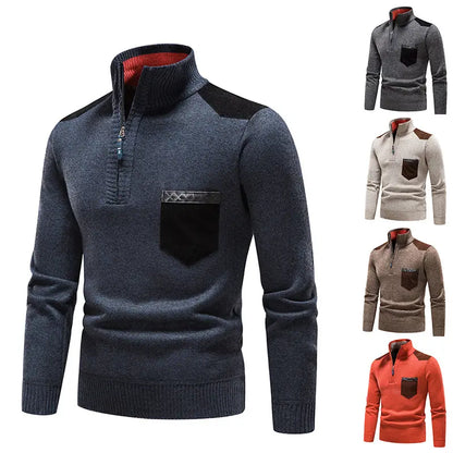 ❤️‍🔥【M-3XL】Pulover casual pentru bărbați cu fermoar, colecția toamnă/iarnă