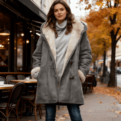 🥼🐏💖【Nowość zimowa 43% zniżki】2025 Modna i ciepła damska kurtka z zamszu, z ociepleniem z wełny, S-5XL, kurtka zimowa/na co dzień