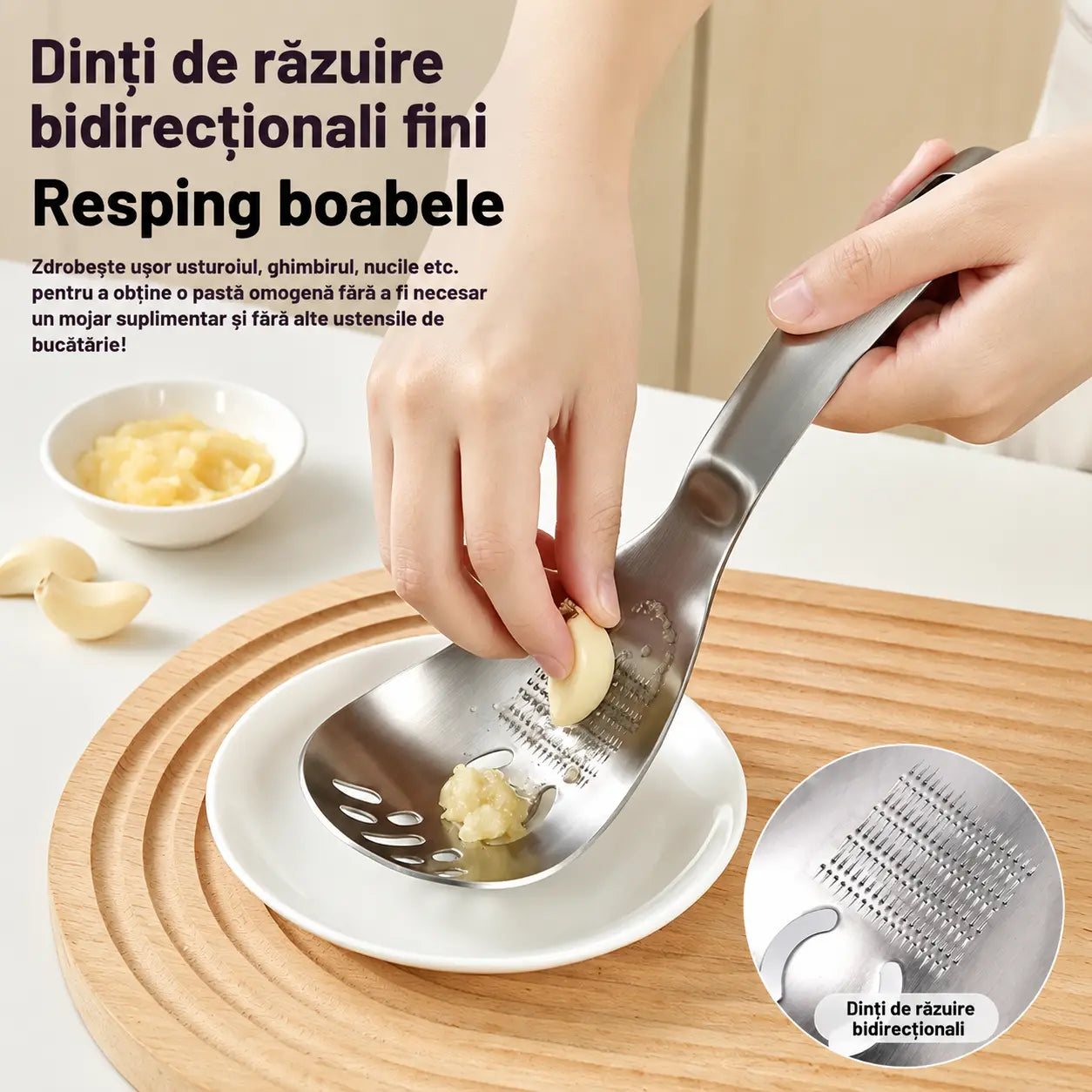 🔥50% reducere🔥🥄Lingură multifuncțională cu strecurătoare din oțel inoxidabil 304