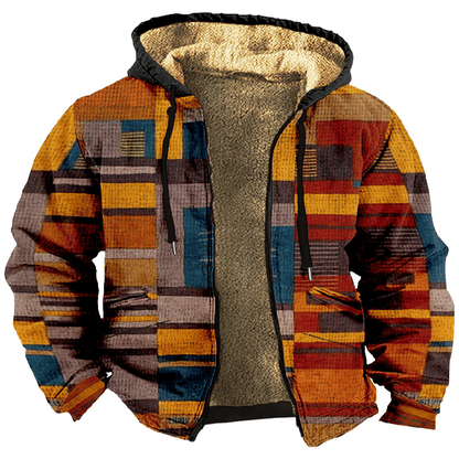 【Polovičná cena na jeseň a zimu】Pánska jesenná a zimná bunda, vysokokvalitný voľný štýl, hrubý plyš, teplá a pohodlná