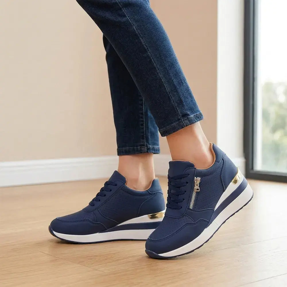 👟【36-43】Pantofi sport slip-on cu platformă, mărimi mari – Ușori, potriviți pentru purtarea zilnică – Confortabili pentru mers și exerciții