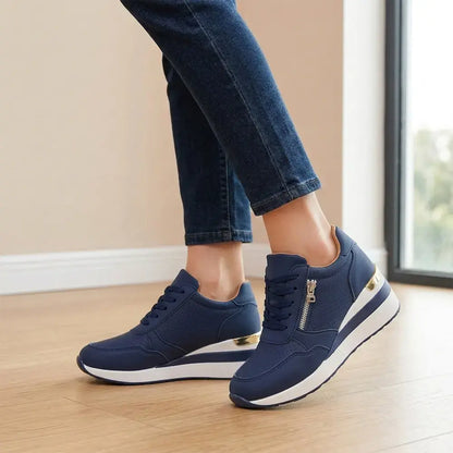 👟【36-43】Pantofi sport slip-on cu platformă, mărimi mari – Ușori, potriviți pentru purtarea zilnică – Confortabili pentru mers și exerciții