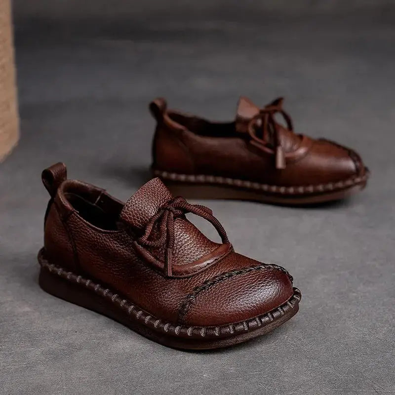 🔥【35-40】Pantofi de damă din piele moale, lucrați manual și de înaltă calitate