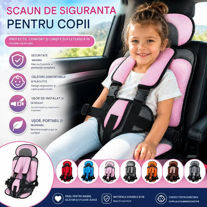 📢📢 REDUCERE DE 50% ACUM!! ⏰ Scaun auto portabil: sigur, confortabil și pliabil, potrivit pentru copii de 0‑12 ani, perfect pentru călătorii, zboruri și trenuri 🧒✨
