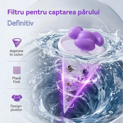🌀 Set de 6 piese – 129 RON ✨ Filtru plutitor pentru mașina de spălat – Reține scamele, părul și blana animalelor de companie la fiecare spălare 🧺