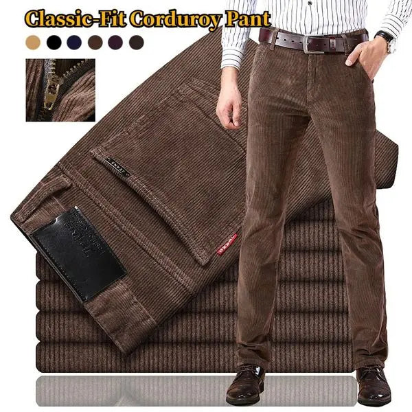 🏆 Best-seller 【-50% reducere 🔥🔥】Pantaloni clasici din reiat pentru bărbați