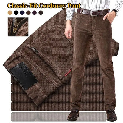 🏆 Best-seller 【-50% reducere 🔥🔥】Pantaloni clasici din reiat pentru bărbați