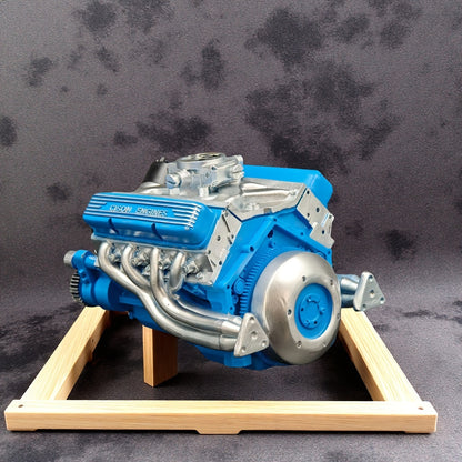 【Купи едно вземи едно】【Мини V8 двигател】Модел на бензинов двигател, DIY комплект за сглобяване на малък V8 двигател, механичен комплект за възрастни