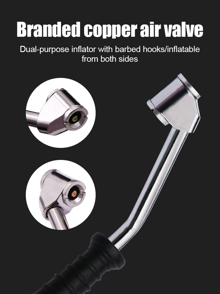 🔥¡Oferta especial!🔥Boquilla de alta densidad con codo y manómetro para una medición precisa de la presión de los neumáticos; alta resistencia y durabilidad.🔥