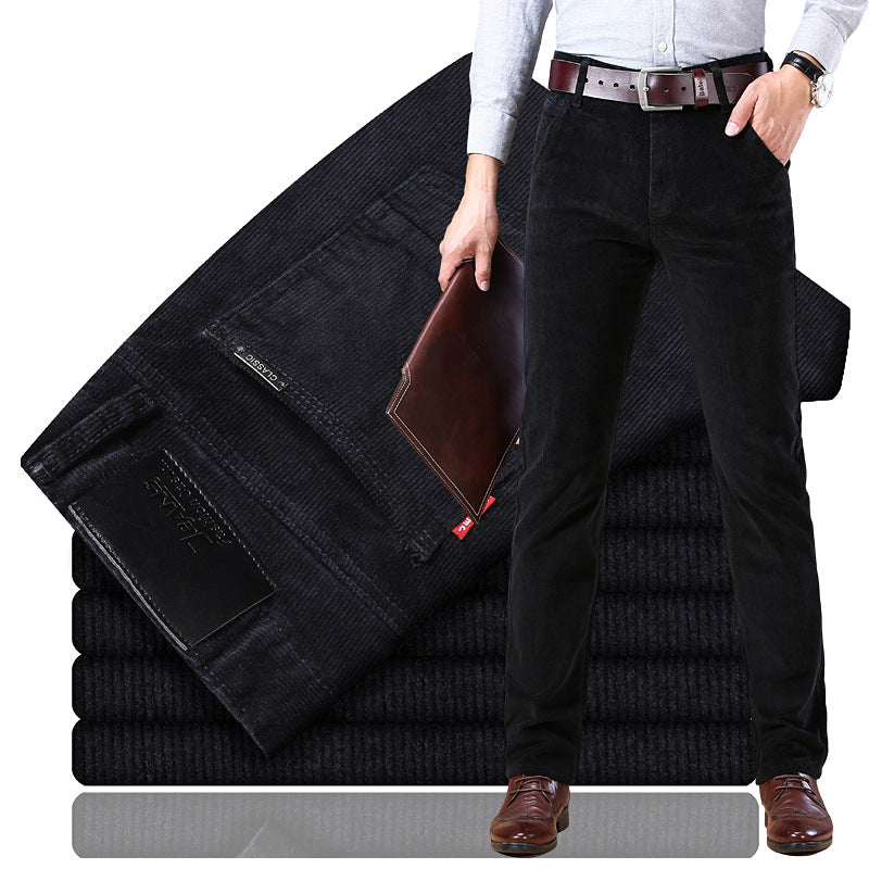 🏆 Best-seller 【-50% reducere 🔥🔥】Pantaloni clasici din reiat pentru bărbați