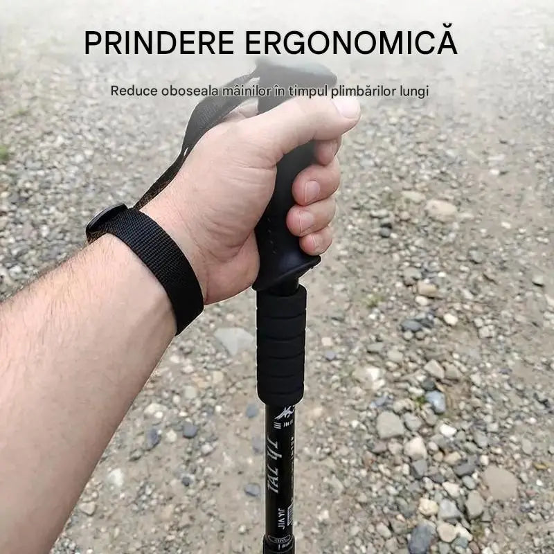📢 50% reducere ⛰️✨ Bețe de trekking/drumeție multifuncționale și reglabile din aliaj de aluminiu – durabile, cu amortizare a șocurilor și ușoare
