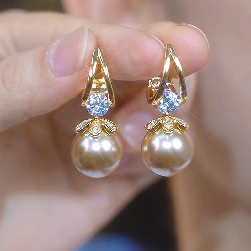 💋【50%OFF】 Pendientes de plata con perlas de lujo francés de nuevo estilo 2026