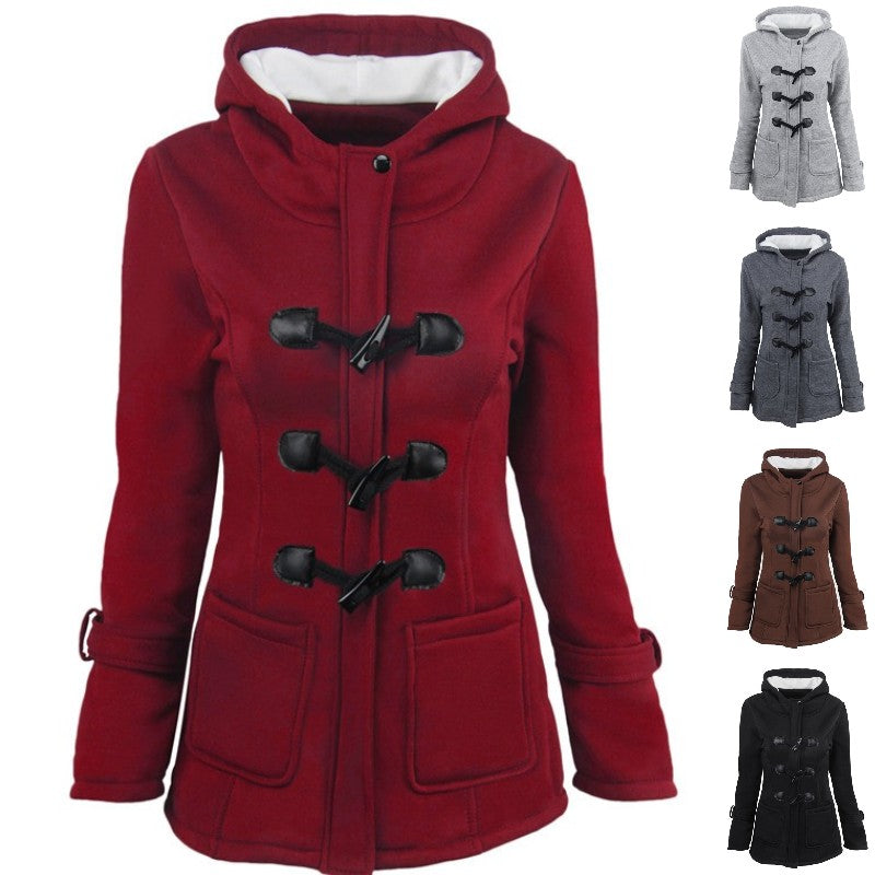 🔥【30% de descuento por pieza】🔥 Abrigo largo con capucha para mujer, cálido