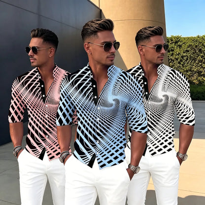 💥💥【Promoție limitată în timp】👔【S-6XL】Cămașă bărbătească din bumbac cu imprimeu