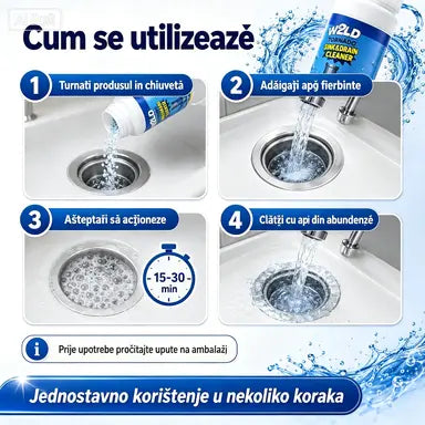🛁💦【Cumpără 1, primești 1 gratuit】🌟Soluție pentru curățarea chiuvetei și a scurgerilor: Spumă de înaltă densitate, fabricată din extracte și enzime care se descompun.