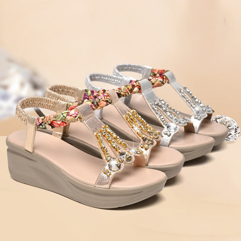 【35-40】2025 sandale cu platformă din piele naturală pentru femei, pentru vara🔥Transport gratuit. ✅Plata la livrare