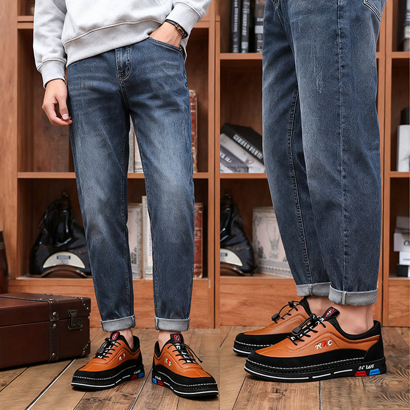 💯🔥Nowości na jesień i zimą – Promocja z połową ceny【Rozmiary 39–48】Męskie skórzane buty biznesowe na co dzień