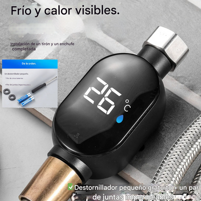 🔥Horúci predaj🔥🚿Vodotesný sprchový teplomer s LED displejom (°C)🌡️Malý skrutkovač zdarma + jedna sada vodotesných tesnení✅