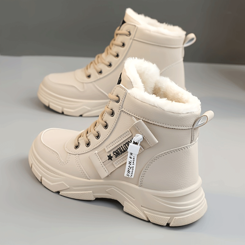 🔥【50% ΕΠΙΣΚΕΨΗ】🥰🥰【35-45 ΜΕΓΕΘΗ】Γυναικεία χιονόποδαρια χειμώνα με φερμουάρ πλευρά