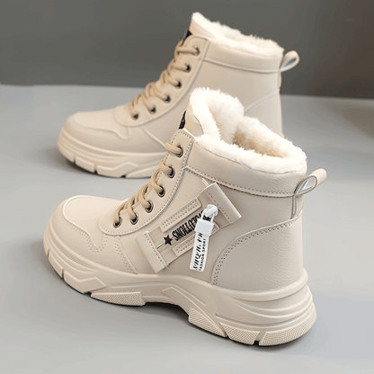 🔥【50% ΕΠΙΣΚΕΨΗ】🥰🥰【35-45 ΜΕΓΕΘΗ】Γυναικεία χιονόποδαρια χειμώνα με φερμουάρ πλευρά