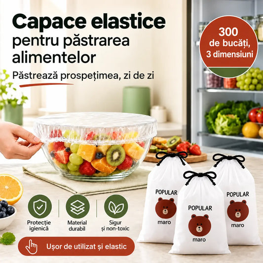 🔥(300 bucăți) Doar 139 lei🍽️Folie de plastic extra‑mare, groasă, antibacteriană, adecvată pentru alimente