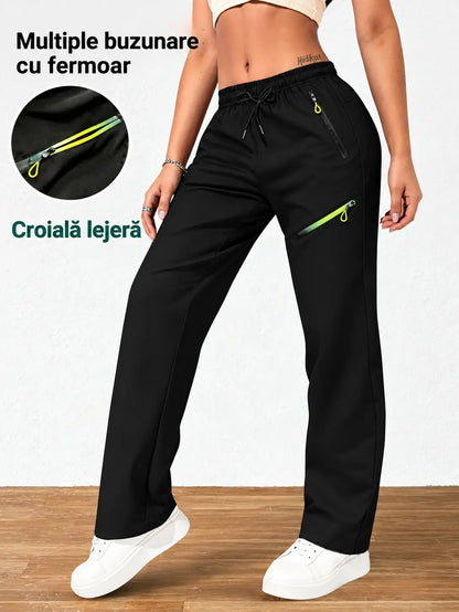 ⏳ Ofertă limitată 🔥 Pantaloni cargo de damă cu croială dreaptă și talie elastică — ideali pentru serviciu, călătorii și purtare zilnică 👖✨