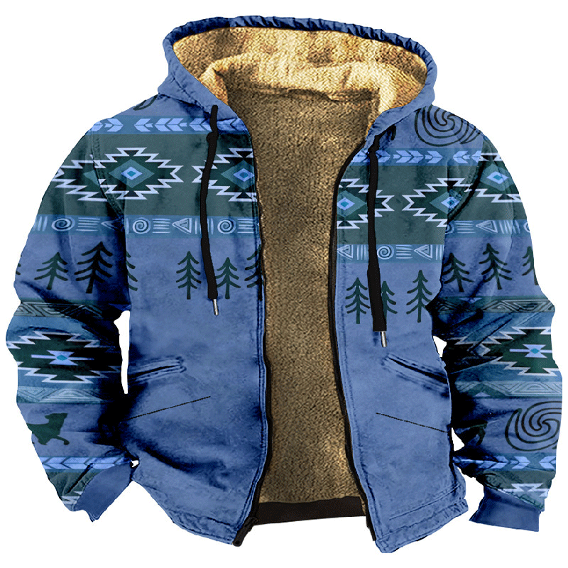 【Polovičná cena na jeseň a zimu】Pánska jesenná a zimná bunda, vysokokvalitný voľný štýl, hrubý plyš, teplá a pohodlná