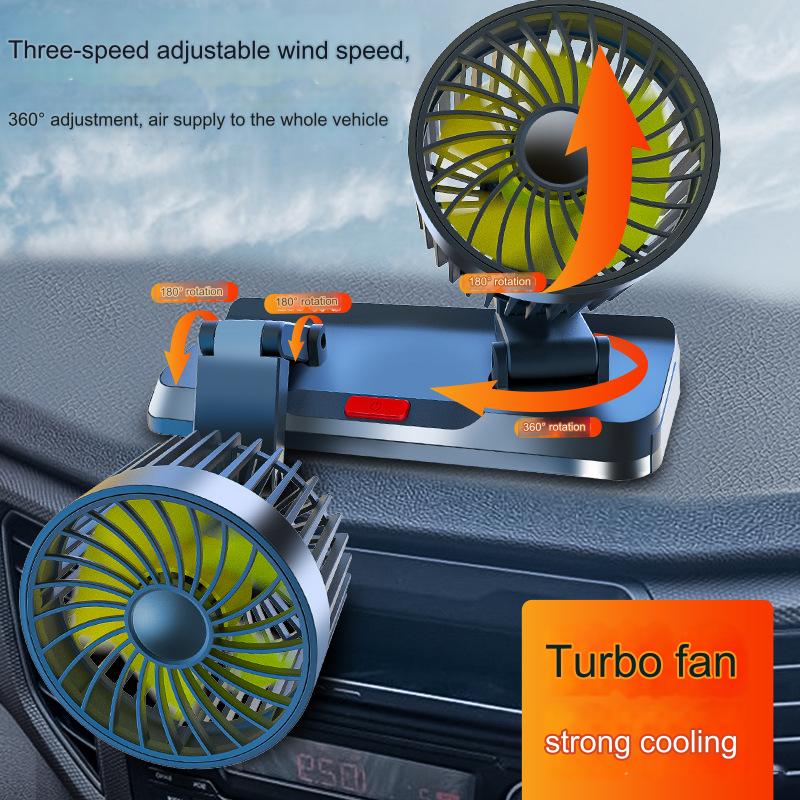 🔥【Reducere limitată -50%】Ventilator auto reglabil cu trei viteze