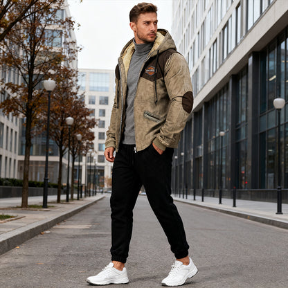 🌈【Rozmiary M-5XL】Nowy model jesień-zima 2025: stylowa grubą kapturówka dla mężczyzn