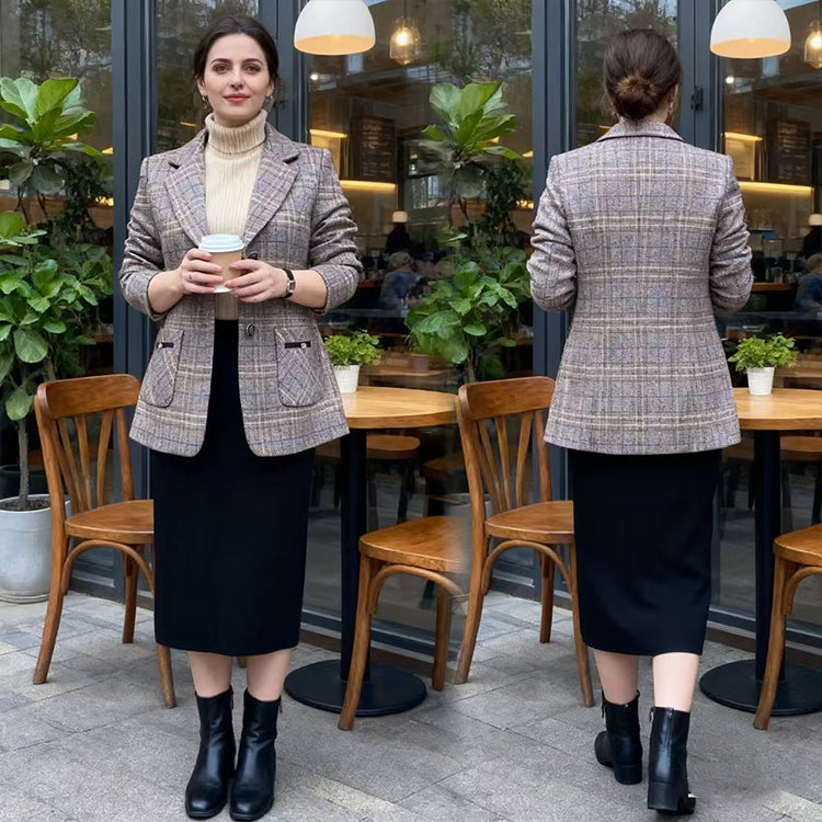 【Купете 1, вземете 1 безплатно】✨🧥【M-4XL】Ново есенно-зимно яке с ревери за жени