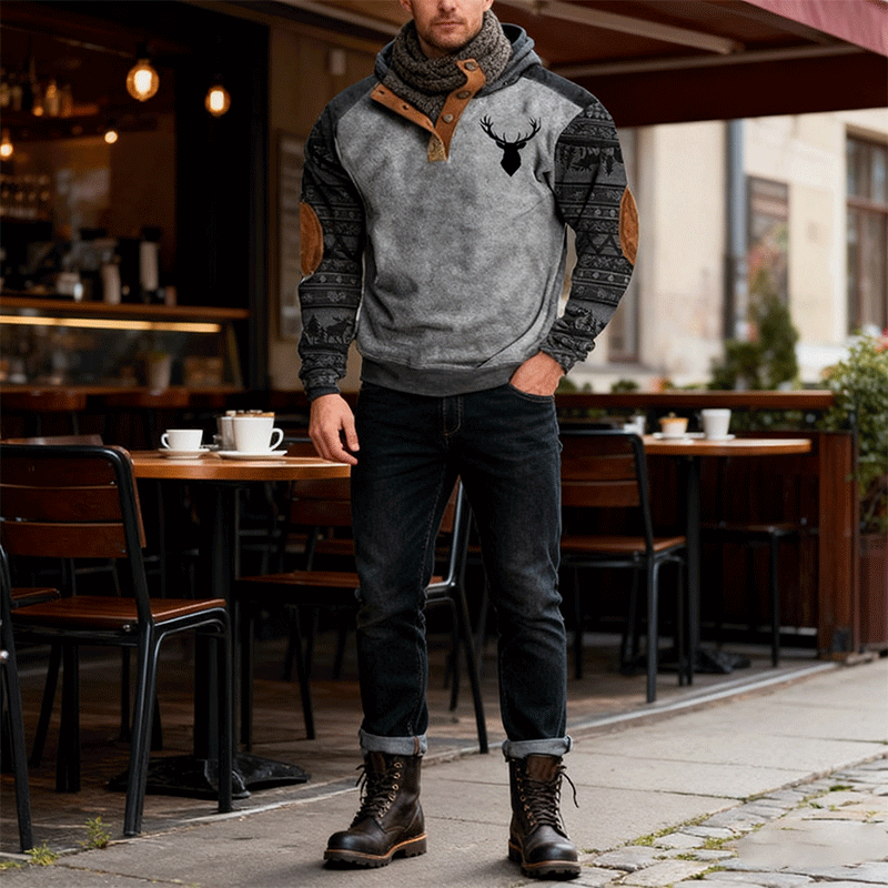 💥🔥【Oferta limitowana czasowo】🔥【S-5XL】Luźna mikina z 3D drukiem, amerykański styl uliczny, na jesień i zimę