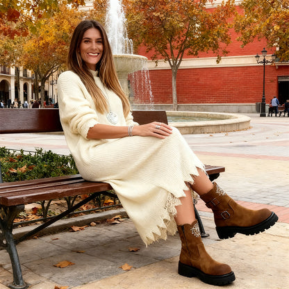 【XS-3XL】👗Nuevo conjunto de encaje, diseño con abertura, estilo suéter, vestido con tirantes + suéter con abertura, 2 piezas