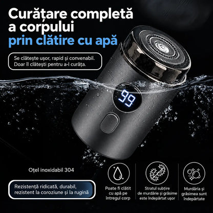 🔥Ofertă specială: 50% REDUCERE🔥 Mini aparat de ras electric puternic pentru bărbați, cu afișaj digital