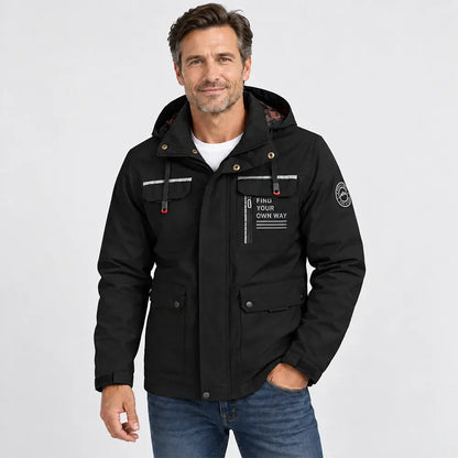 🔥Astăzi la jumătate de preț🔥【M-6XL】2026 Geacă bărbătească nouă, groasă, călduroasă, rezistentă la vânt și impermeabilă – Livrare gratuită