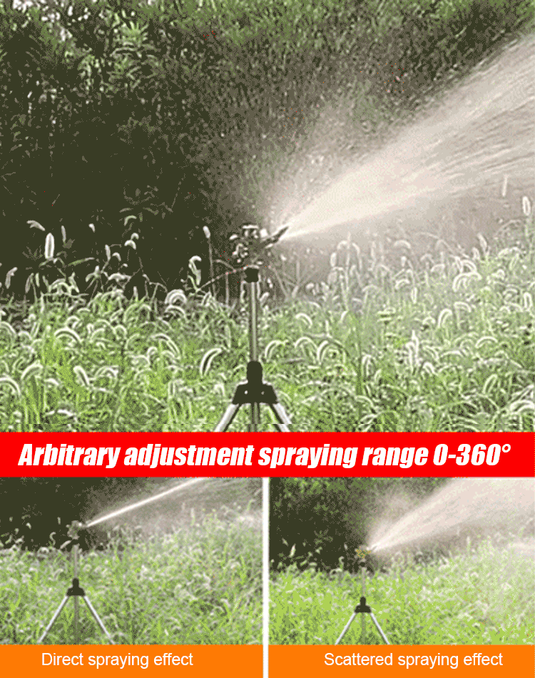 Stropitor rotativ pentru irigare a grădinii-trepied Unelte de grădinărit-aspersor cu suport triunghiular
