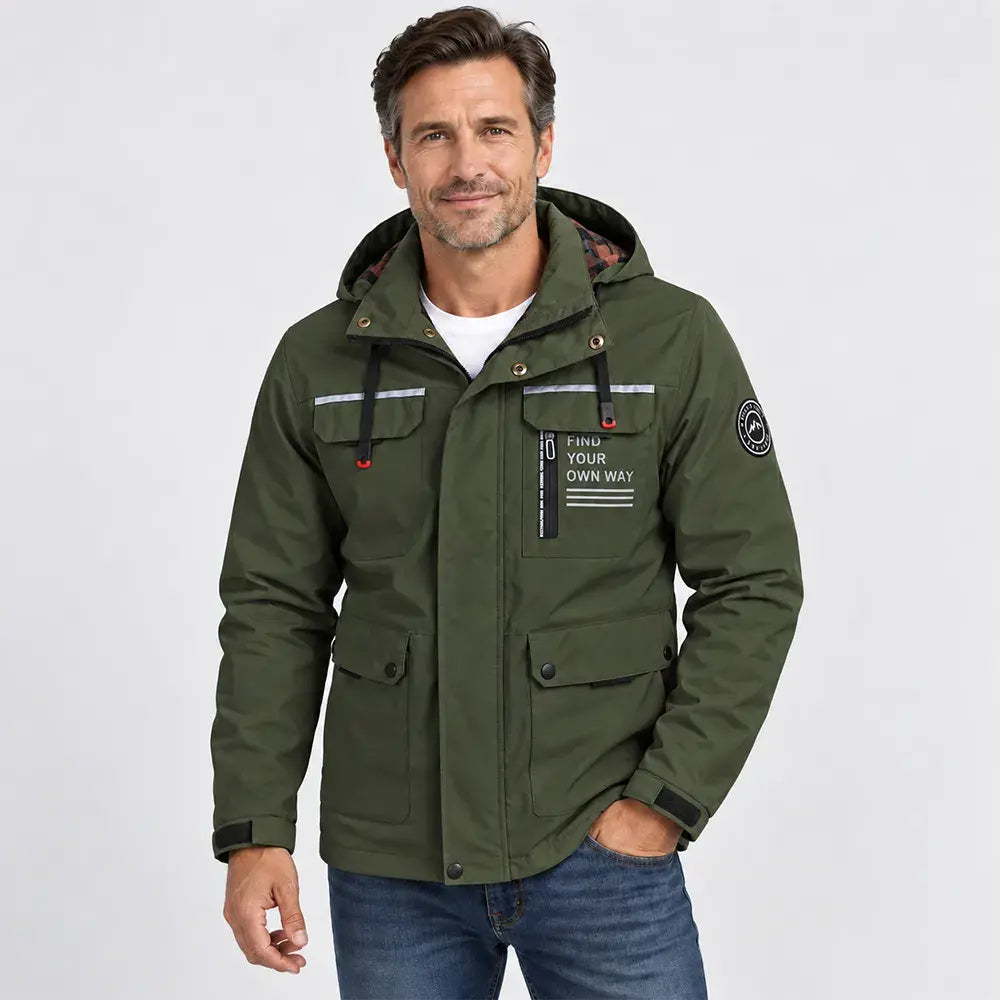 🔥Astăzi la jumătate de preț🔥【M-6XL】2026 Geacă bărbătească nouă, groasă, călduroasă, rezistentă la vânt și impermeabilă – Livrare gratuită