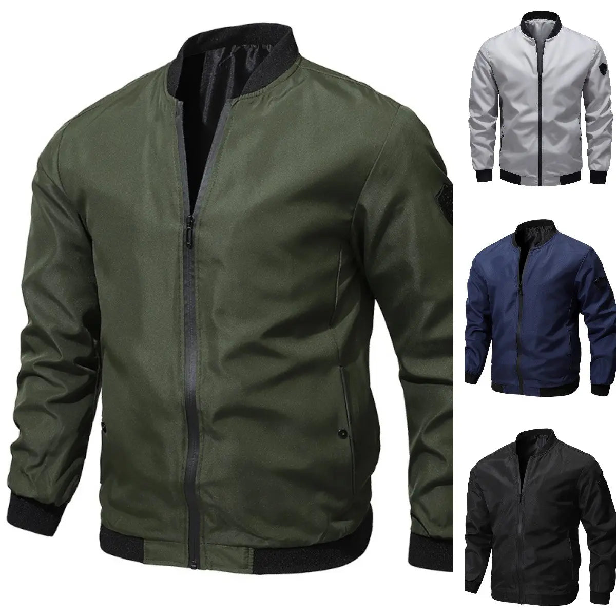 🚀🔥【M–6XL】Geacă bomber casual uni pentru bărbați, mărimi mari (toamnă/iarnă)