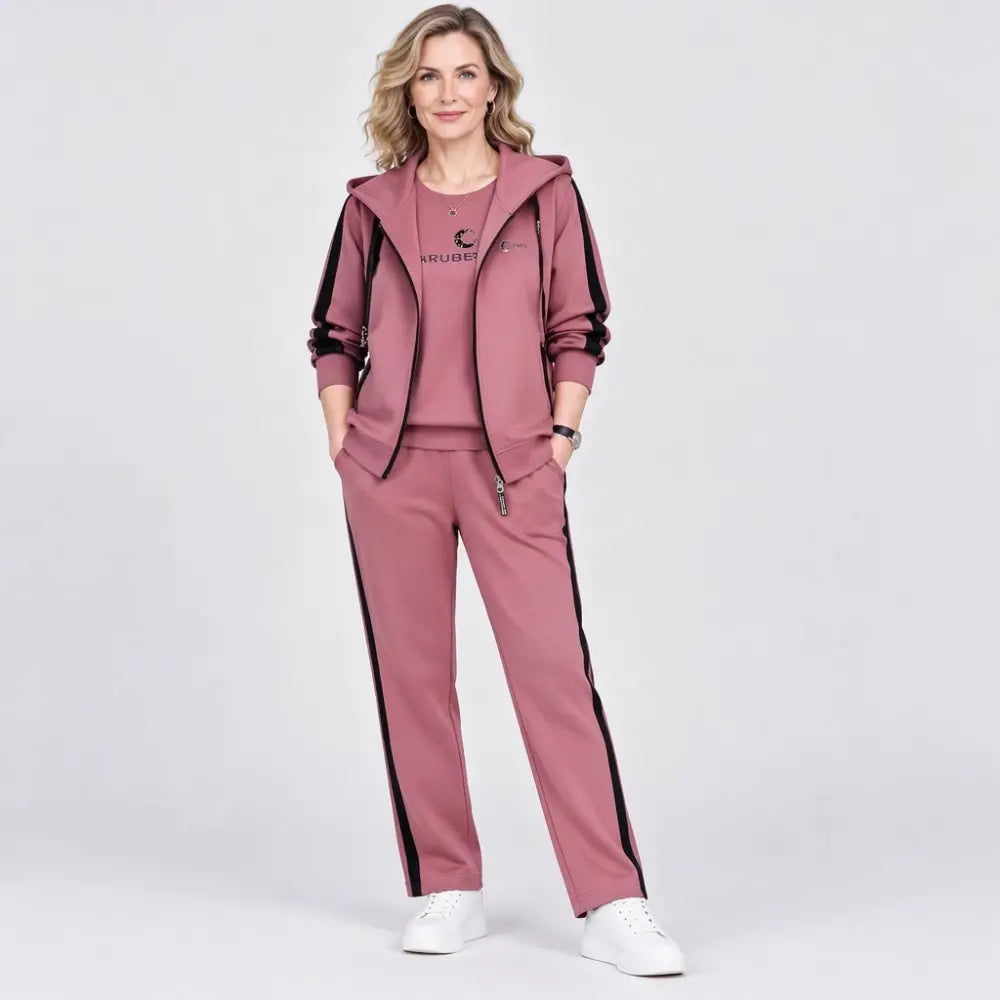 【M-4XL】Set gratuit din 3 piese 2026 – hanorac cu glugă pentru toamnă/iarnă, croială lejeră, stil sport, mărimi mari, pentru mămici