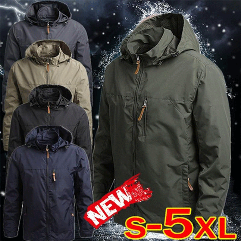 Chaqueta casual de diseño amplio con capucha para exterior