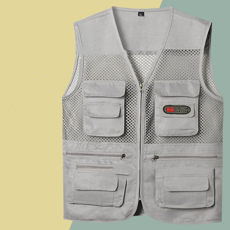 🔥【Kupte 1, dostanete 1 zdarma】🔥Užitečná vesta s několika kapsami【velikosti XL-4XL】 