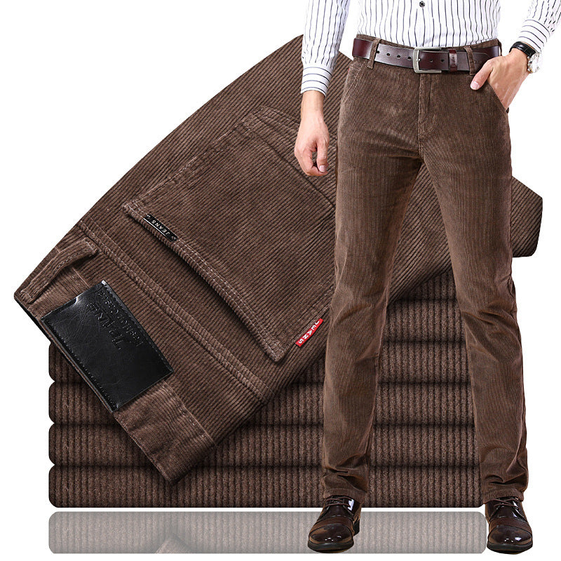 🏆 Best-seller 【-50% reducere 🔥🔥】Pantaloni clasici din reiat pentru bărbați