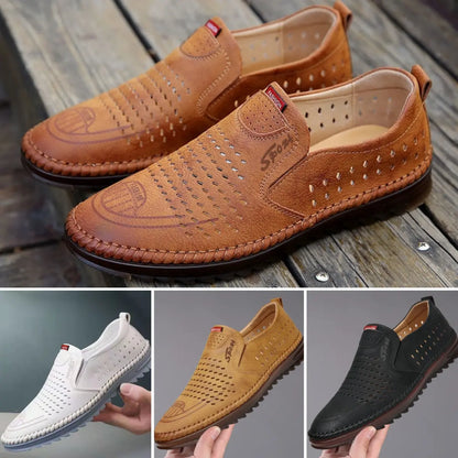 🔥✨【Ediție limitată】【Mărimi 39-44】Noua colecție de primăvară 2026 Pantofi casual bărbătești din piele naturală, fabricați manual